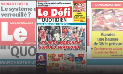 Voici la Une du Défi Quotidien de ce lundi 25 Octobre 2021