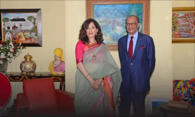 Diplomatie : K. Nandini Singla rencontre Ramgoolam