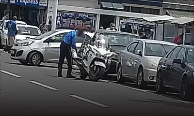 L’indiscipline d’un motard de la police ?