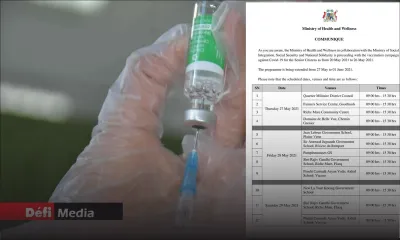 Campagne anti-Covid-19 : la vaccination pour les personnes âgées étendue jusqu’au 1er juin