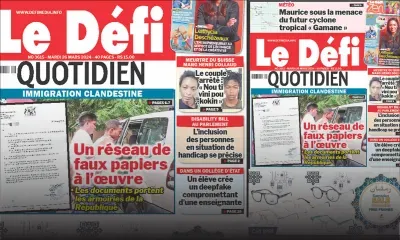 Voici la une du Défi Quotidien de ce Mardi 26 Mars 2024