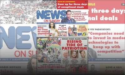 Voici la Une de News on Sunday de ce Vendredi 26 Juillet 2019