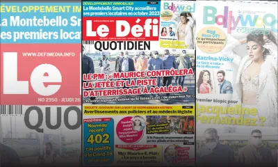 Voici la Une du Défi Quotidien de ce jeudi 26 Août 2021