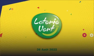 Loterie Vert : tirage de ce vendredi 26 Août 2022