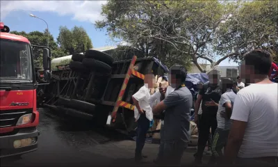 Saint-Louis, Plaine-Lauzun : cinq blessés dans un accident impliquant cinq véhicules 