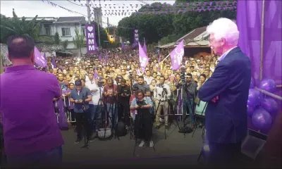 Meeting du MMM devant l’ex-bar Chacha - Bérenger : «Nou pa bizin fer kampagn sakenn pe detrip sakenn»