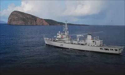 Étude hydrographique : le Sarvekshak à Port-Louis pour une sixième mission