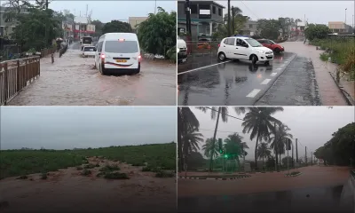 Pluies torrentielles : des torrents d’eau boueuse envahissent des routes à Albion et Gros Cailloux