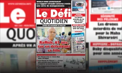 Voici la Une du Defi Quotidien de ce mercredi 27 février 2019