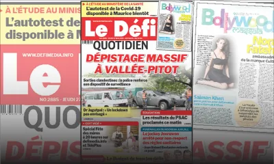 Voici la Une du Défi Quotidien de ce jeudi 27 mai 2021
