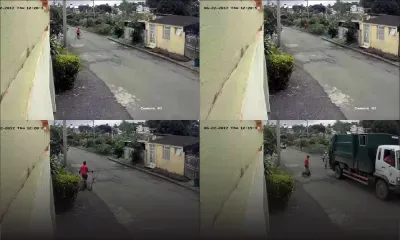 Il se débarrasse des déchets sur un terrain vague : les gestes d’un éboueur capturés par une caméra