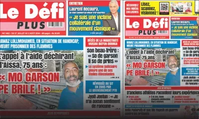 Voici la Une du Défi Plus de ce Samedi 27 Juillet 2024