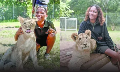 Anaïs et Jolynn, deux femmes au royaume des lionceaux