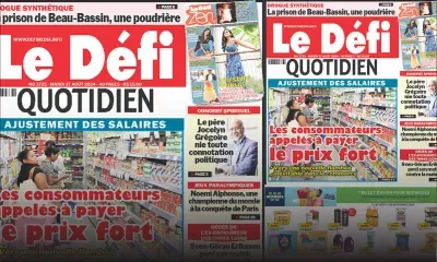 Voici la une du Défi Quotidien de ce Mardi 27 Août 2024