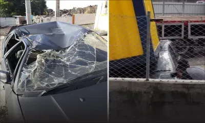 Sa voiture écrabouillée par une fausse manoeuvre  