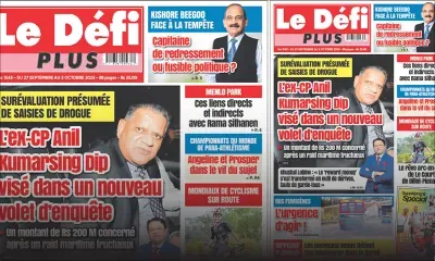 Voici la Une du Défi Plus de ce Samedi 27 Septembre 2025