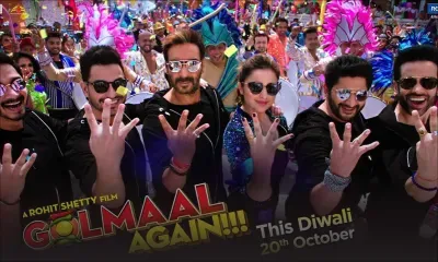 Les meilleures recettes du premier week-end de 2017 : Golmaal Again déloge Kaabil de la 3e place