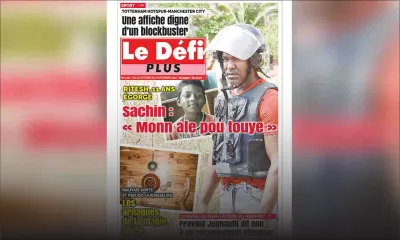 Voici la Une du Défi Plus de ce samedi 27 octobre