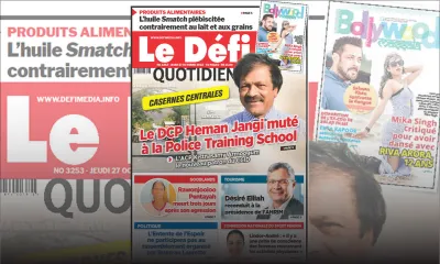 Voici la une du Défi Quotidien de ce jeudi 27 Octobre 2022