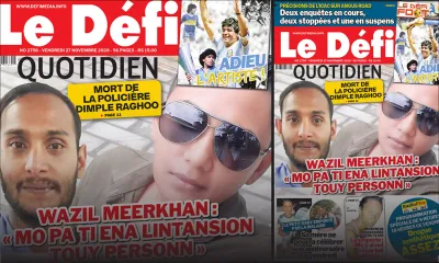 Voici la Une du Défi Quotidien de ce vendredi 27 novembre 2020