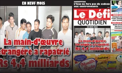 Voici la Une du Défi Quotidien de ce jeudi 27 décembre 2018