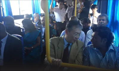 CNT: les «semi-low floor buses» offerts par le gouvernement chinois dévoilés