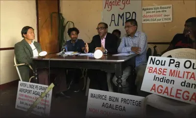 Les Agaléens contre une base militaire indienne 