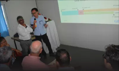 Visite ministérielle : impatience de Collendavelloo concernant le Bagatelle Treatment Plant