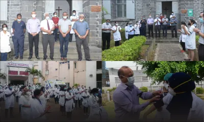 [En images] Décès du Dr Cheong du Covid-19 : vibrant hommage rendu par le personnel soignant de divers hôpitaux