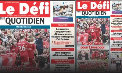 Voici la une du Défi Quotidien de ce Lundi 28 Avril 2025