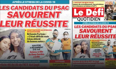 Voici la Une du Défi Quotidien de ce vendredi 28 mai 2021