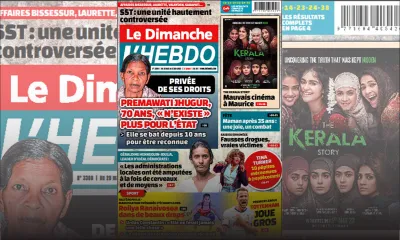 Voici la Une de Le Dimanche/L'Hebdo de ce Dimanche 28 Mai 2023