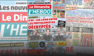 Voici la Une de Le Dimanche/L'Hebdo de ce dimanche 28 juin 2020