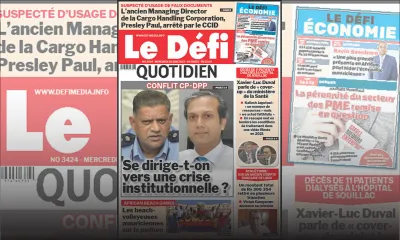 Voici la une du Défi Quotidien de ce Mercredi 28 Juin 2023