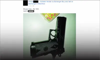 Banned toy gun sold on facebook