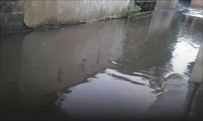Accumulation d’eau à Shivala Lane