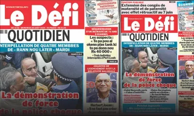 Voici la une du Défi Quotidien de ce Mercredi 28 Août 2024