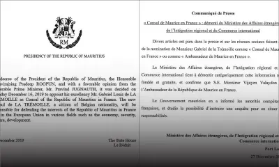 Consul de Maurice en France : une vraie fausse nomination référée à la police par le gouvernement 
