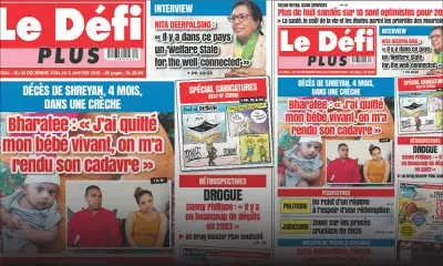 Voici la une du Défi Plus de ce Samedi 28 Décembre 2024