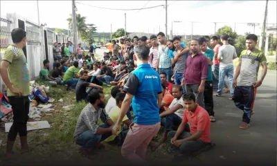 Sit-in à Nouvelle France: 325 bangladais paralysent Tara Knitwear