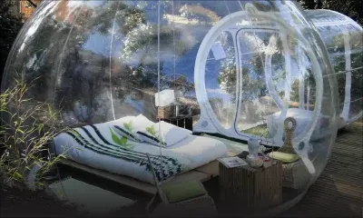 Bubble Lodge: dormir à la belle étoile