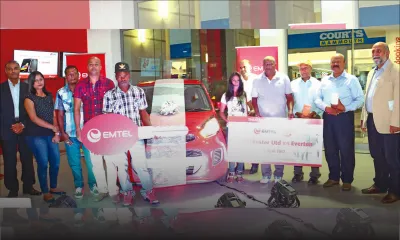 Remise des Prix Tap Plein Giga Draw avec Emtel 