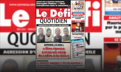 Voici la Une du Défi Quotidien de ce mercredi 29 janvier 2020