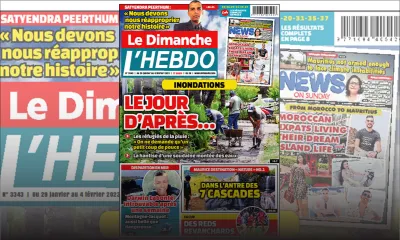 Voici la Une de Le Dimanche/L'Hebdo de ce dimanche 29 Janvier 2023