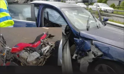 À Petite-Rivière : ivre, un conducteur percute de plein fouet un motocycliste