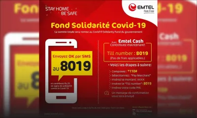 Dons au fonds de solidarité Covid-19 : Emtel fait appel à ses abonnés