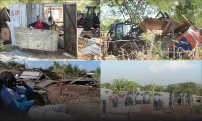 Démolition des maisonnettes des squatters de Pointe-aux-Sables