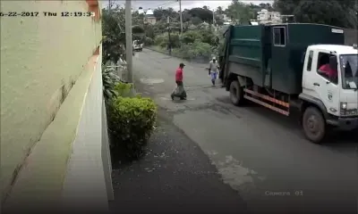 Ses gestes capturés par une caméra vidéo : un éboueur jette des déchets sur un terrain vague à Souillac