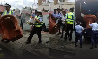 Metro Express : des policiers embarquent les affaires des habitants de La Butte