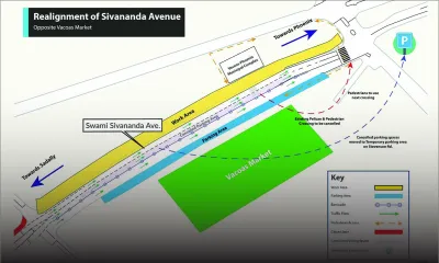 Réalignement de l’avenue Swami-Sivananda à Vacoas